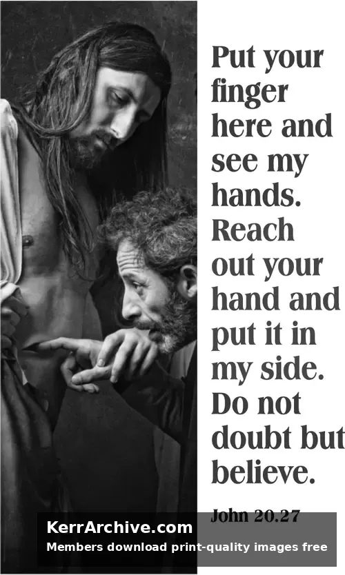 Year C Easter Second Sunday (grayscale)