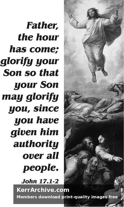 Year A Easter Ascension Sunday (grayscale)
