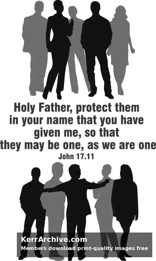 Year A Easter Seven Sunday — John 17:11 (grayscale)