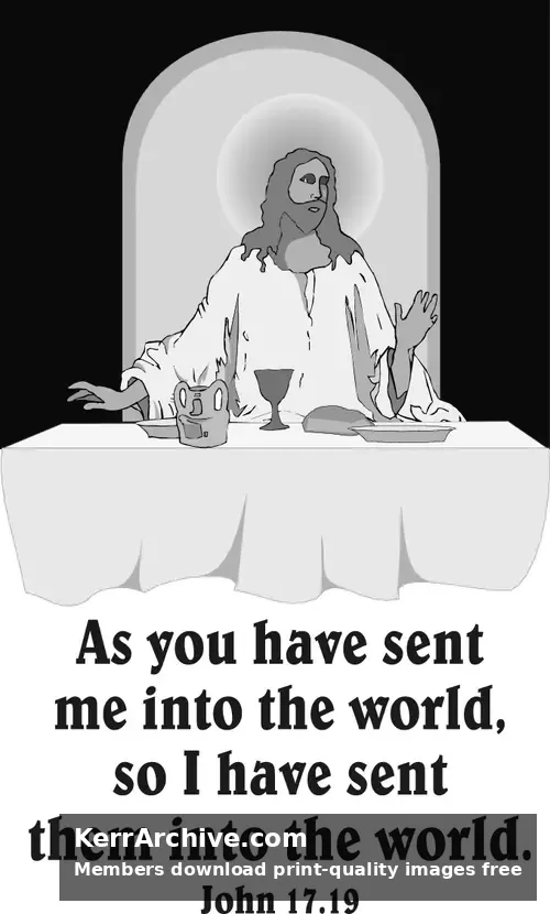 Year B Easter Ascension Sunday (grayscale)