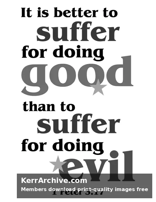 Year A Easter Six Sunday — 1 Peter 3:17 (grayscale)
