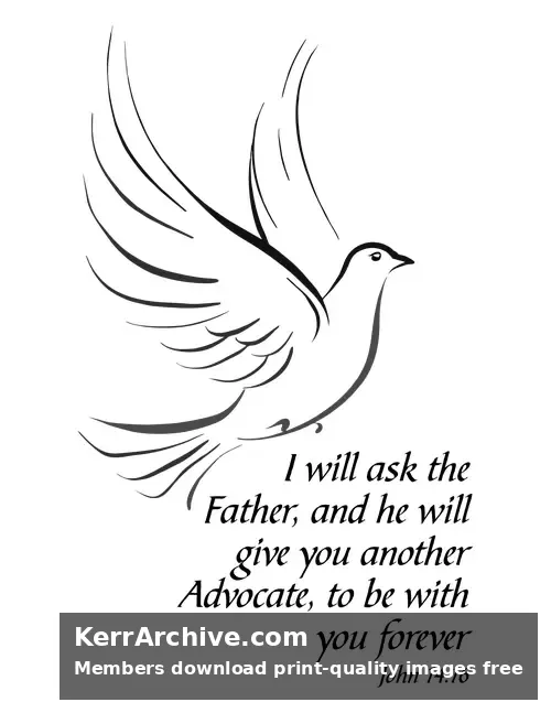 Year A Easter Six Sunday — John 14:16 (grayscale)