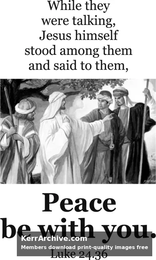Year B Easter Third Sunday (grayscale)