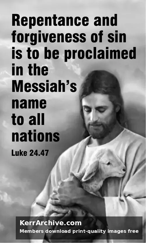 Year B Easter Sunday — Luke 24:47 (grayscale)