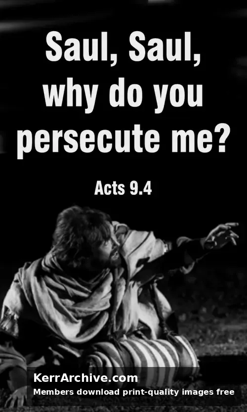 Year C Easter Sunday — Acts 9:4 (grayscale)
