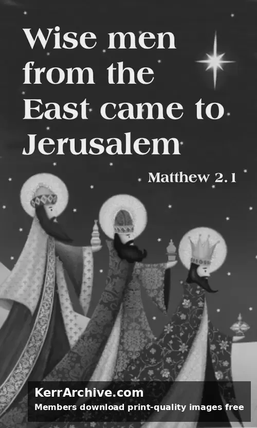Year C Epiphany Sunday — Matthew 2:1 (grayscale)