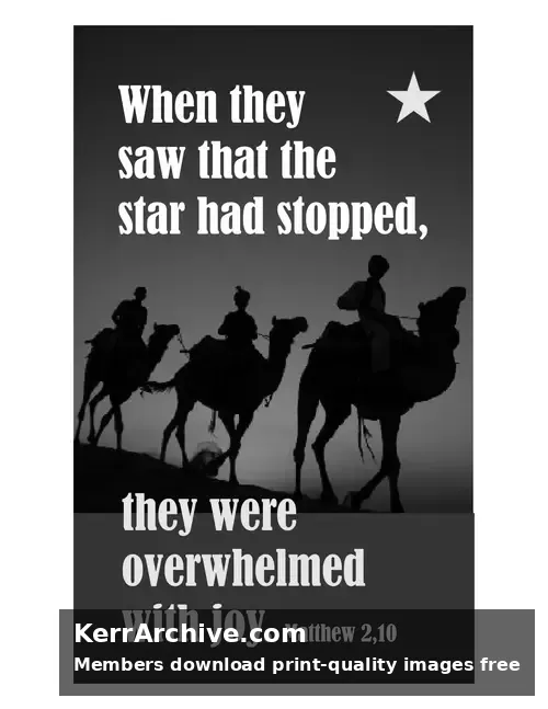 Year C Epiphany Sunday — Matthew 2:10 (grayscale)