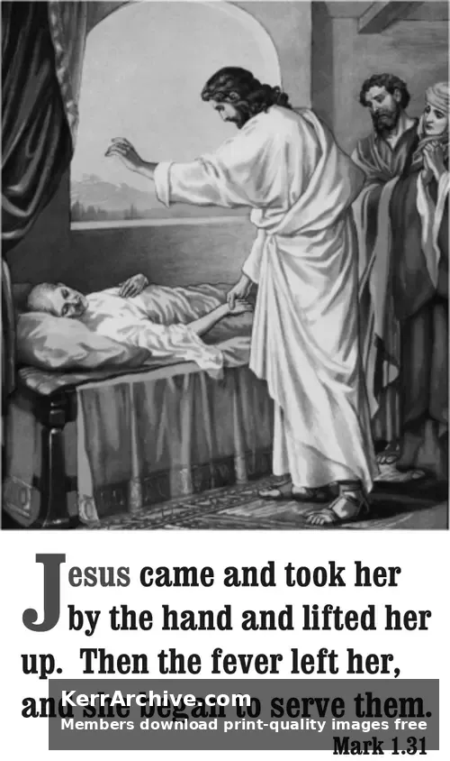 Year B Epiphany Fifth Sunday (grayscale)
