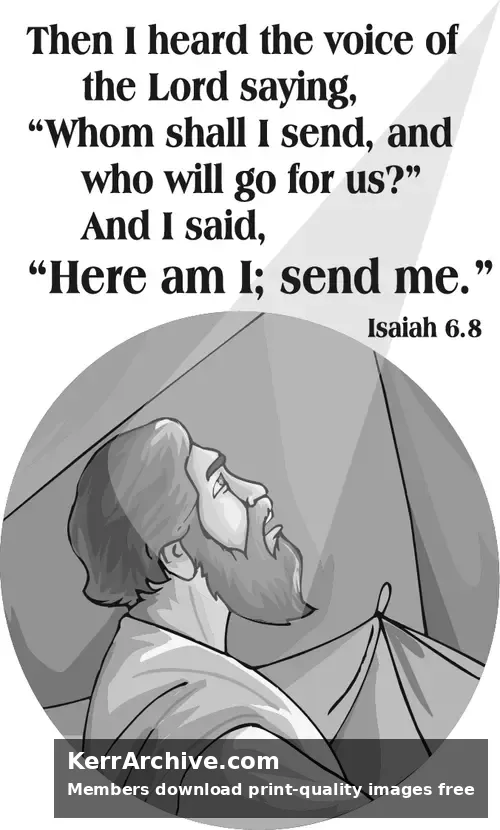 Year C Epiphany Fifth Sunday (grayscale)