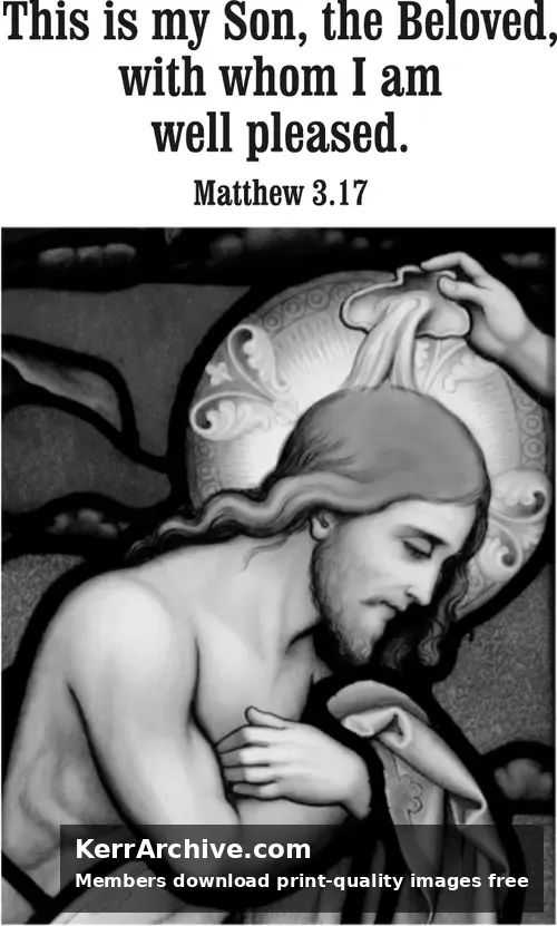 Year A Epiphany First Sunday (grayscale)