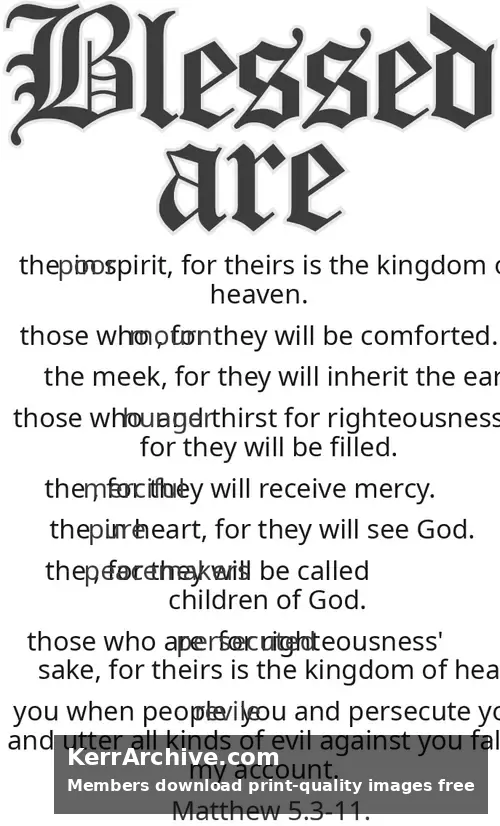 Year A Epiphany Fourth Sunday (grayscale)