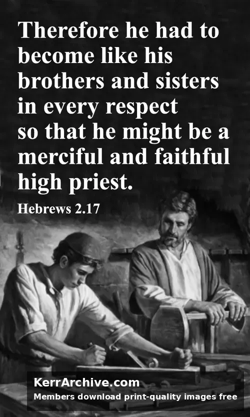 Year C Epiphany Four Sunday — Hebrews 2:17 (grayscale)