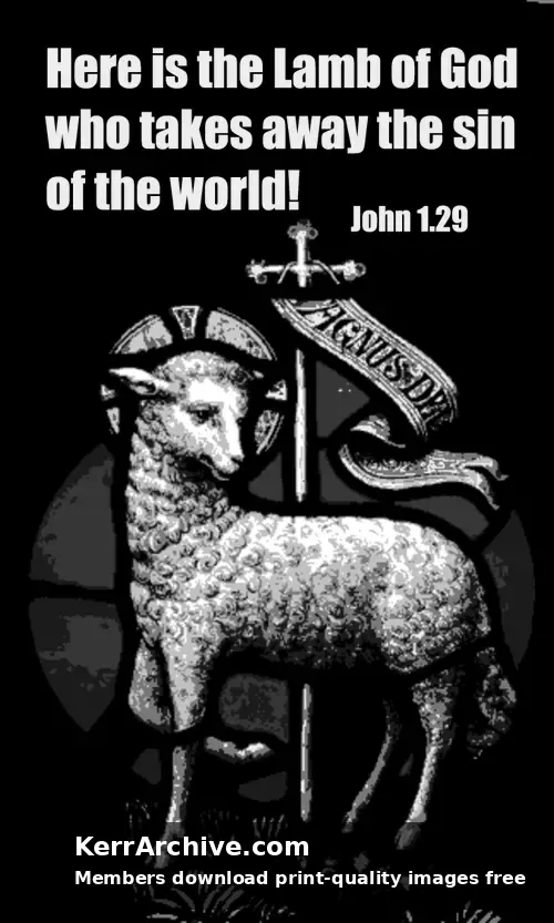 Year A Epiphany Second Sunday — John 1:29 (grayscale)