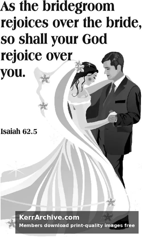 Year C Epiphany Second Sunday — Isaiah 62:5 (grayscale)