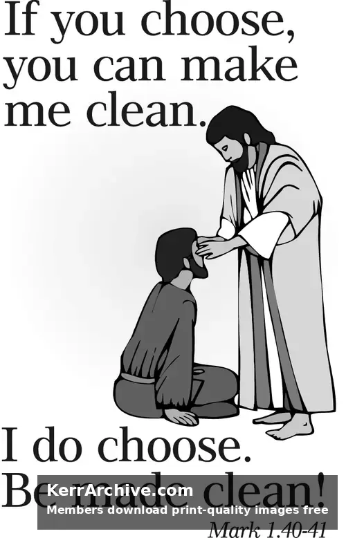 Year B Epiphany Sixth Sunday (grayscale)