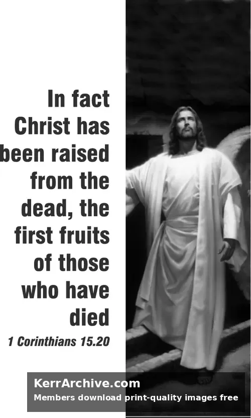 Year C Epiphany Six Sunday — 1 Corinthians 15:20 (grayscale)