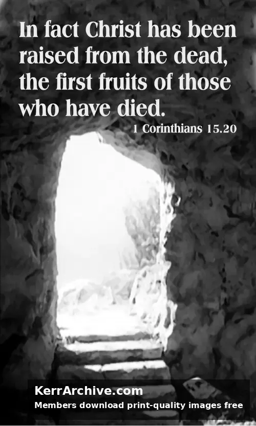 Year C Epiphany Six Sunday — 1 Corinthians 15:20 (grayscale)