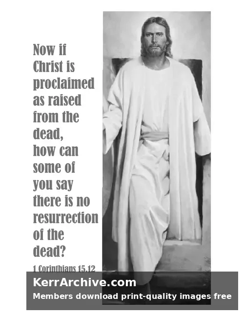 Year C Epiphany Six Sunday — 1 Corinthians 15:12 (grayscale)