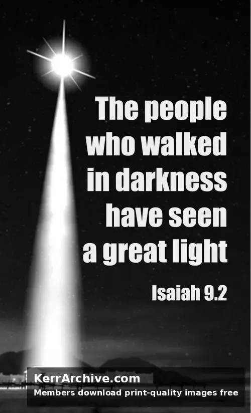 Year A Epiphany Sunday — Isaiah 9:2 (grayscale)