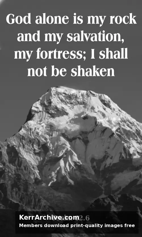 Year B Epiphany Sunday — Psalms 62:6 (grayscale)