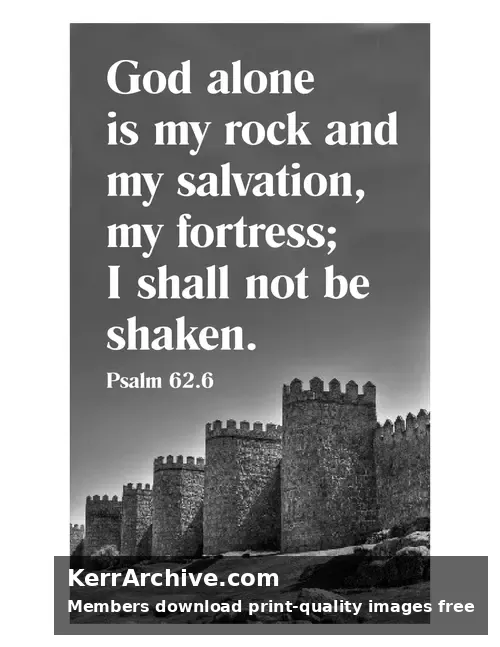 Year B Epiphany Sunday — Psalms 62:6 (grayscale)