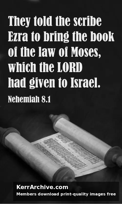 Year C Epiphany Sunday — Nehemiah 8:1 (grayscale)