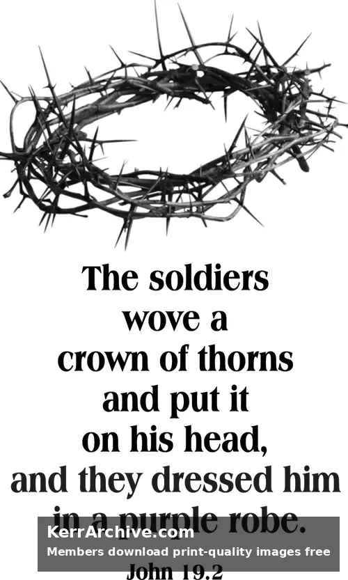 Good Friday — John 19:2 (grayscale)