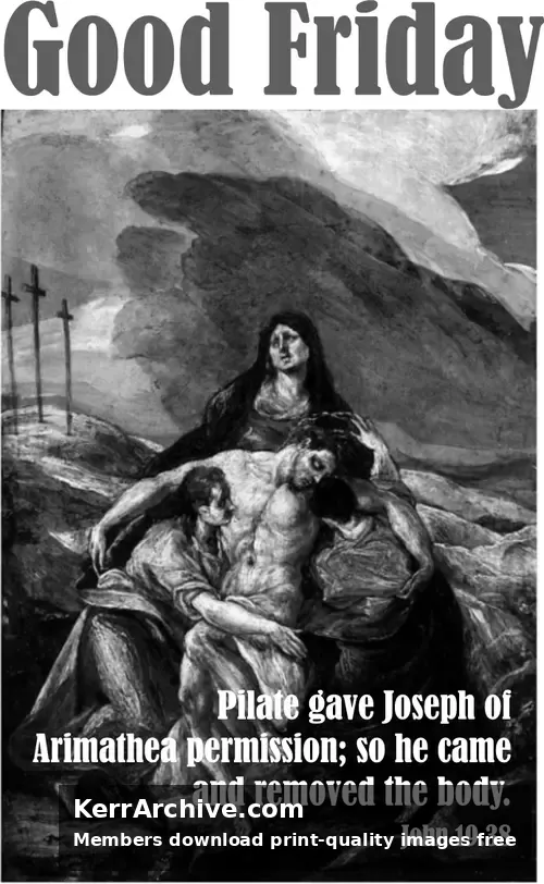 Year B Holy Week Good Friday (grayscale)
