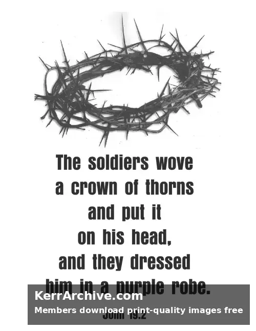 Good Friday — John 19:2 (grayscale)