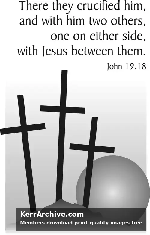 Year B Holy Week Good Friday (grayscale)