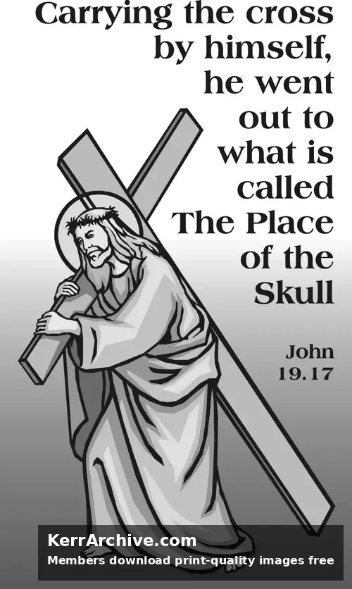 Year C Holy Week Good Friday (grayscale)