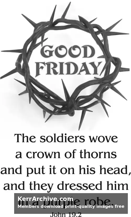 Year C Holy Week Good Friday (grayscale)