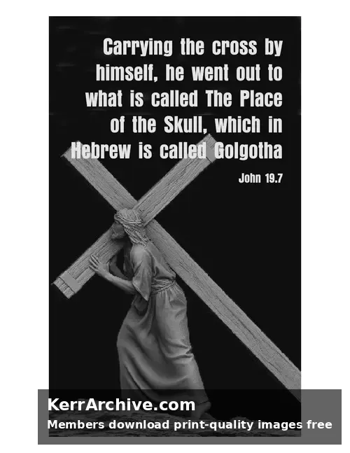 Good Friday — John 19:7 (grayscale)