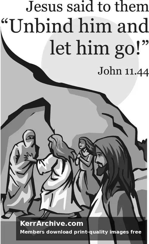 Year A Lent Fifth Sunday (grayscale)