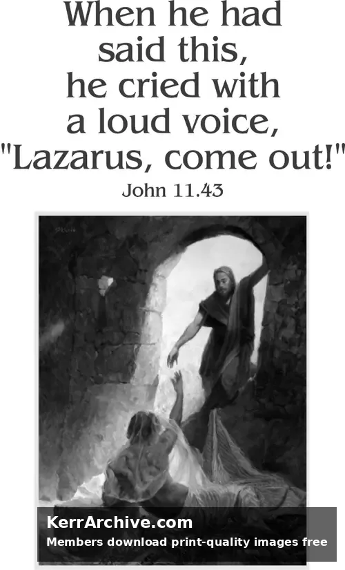 Year A Lent Fifth Sunday (grayscale)