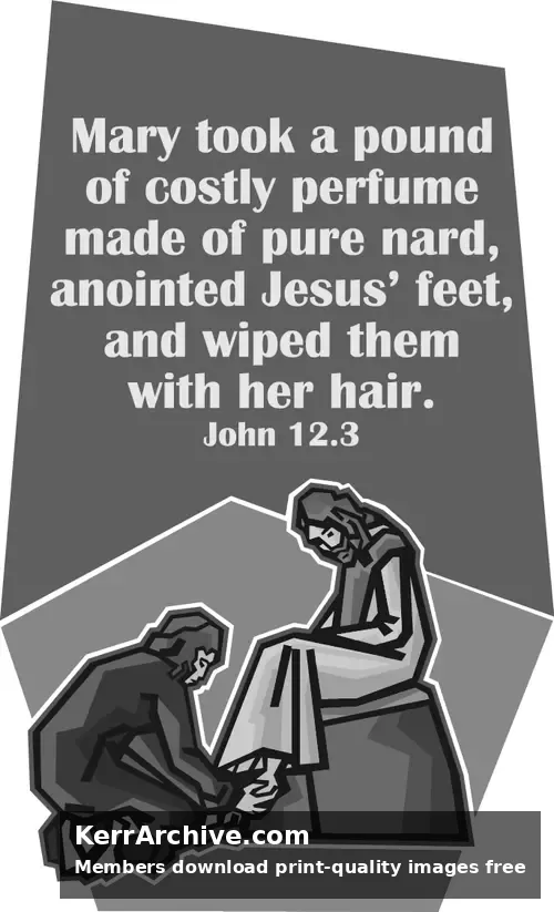 Year C Lent Fifth Sunday (grayscale)