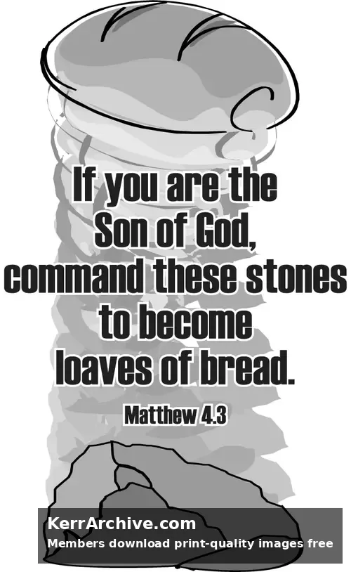 Year A Lent First Sunday (grayscale)