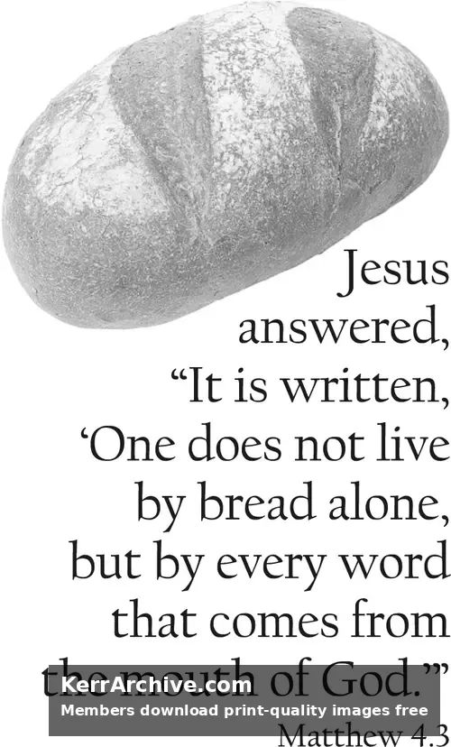 Year A Lent First Sunday (grayscale)