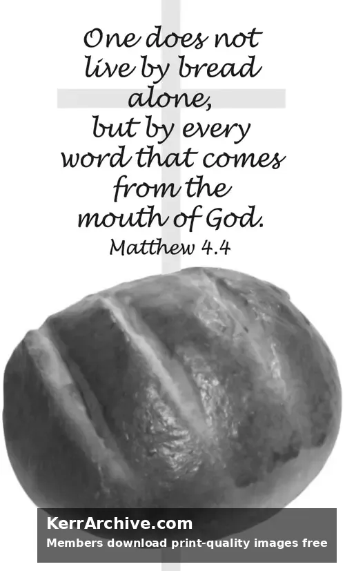 Year A Lent First Sunday (grayscale)