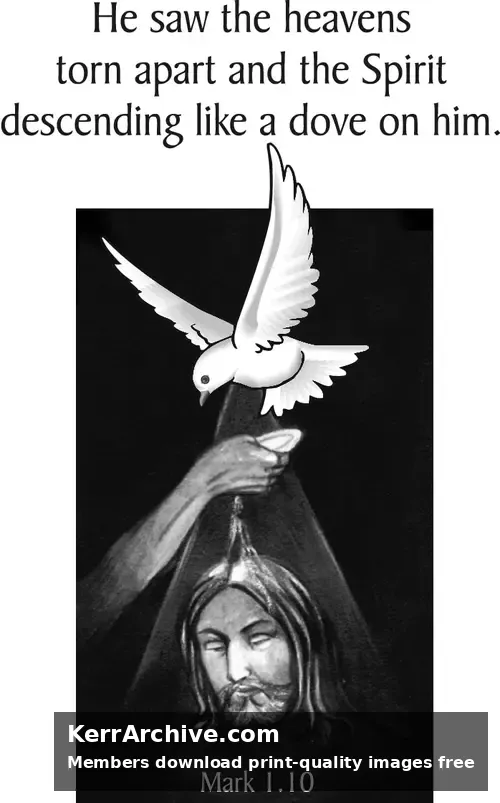 Year B Lent First Sunday (grayscale)