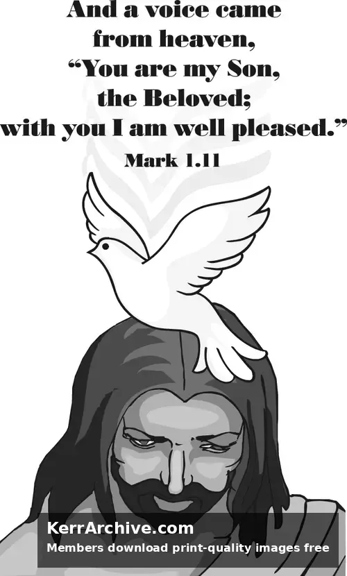 Year B Lent First Sunday (grayscale)