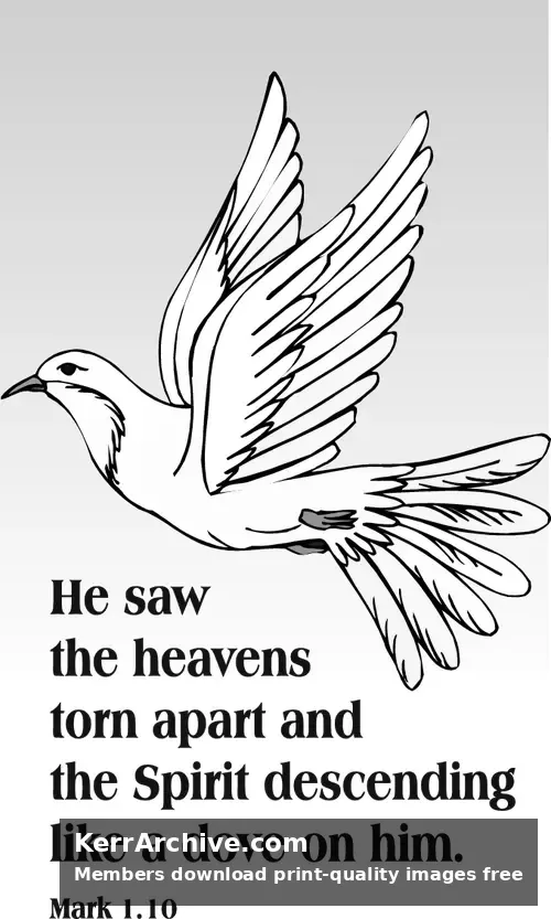 Year B Lent First Sunday (grayscale)