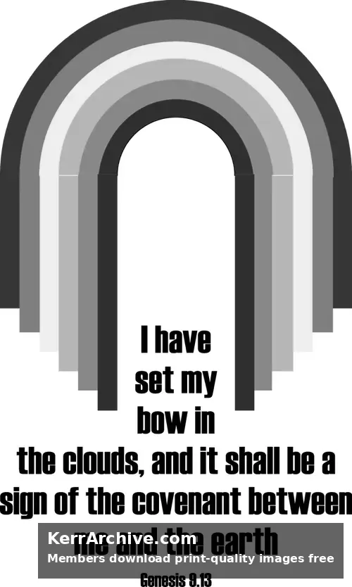 Year B Lent First Sunday — Genesis 8:13 (grayscale)