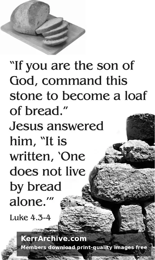 Year C Lent First Sunday (grayscale)