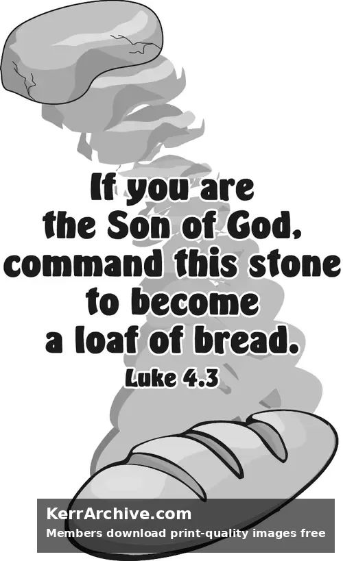 Year C Lent First Sunday (grayscale)