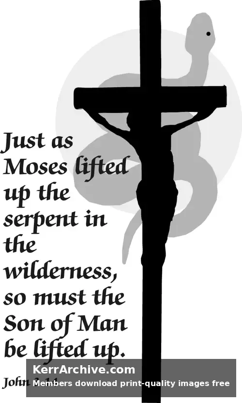 Year B Lent Fourth Sunday (grayscale)