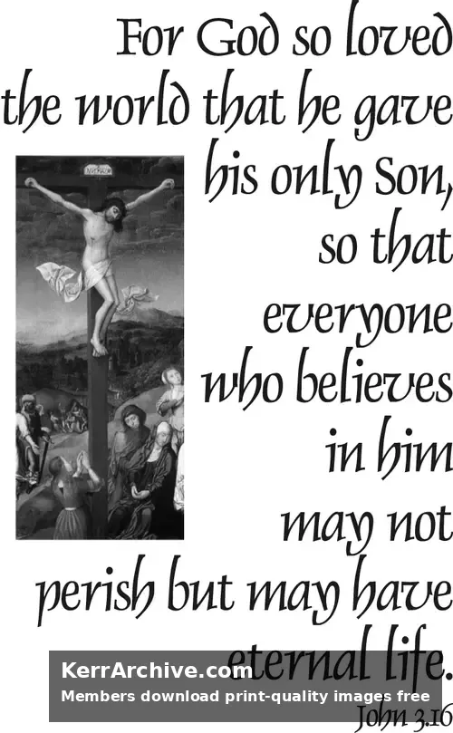 Year B Lent Fourth Sunday (grayscale)