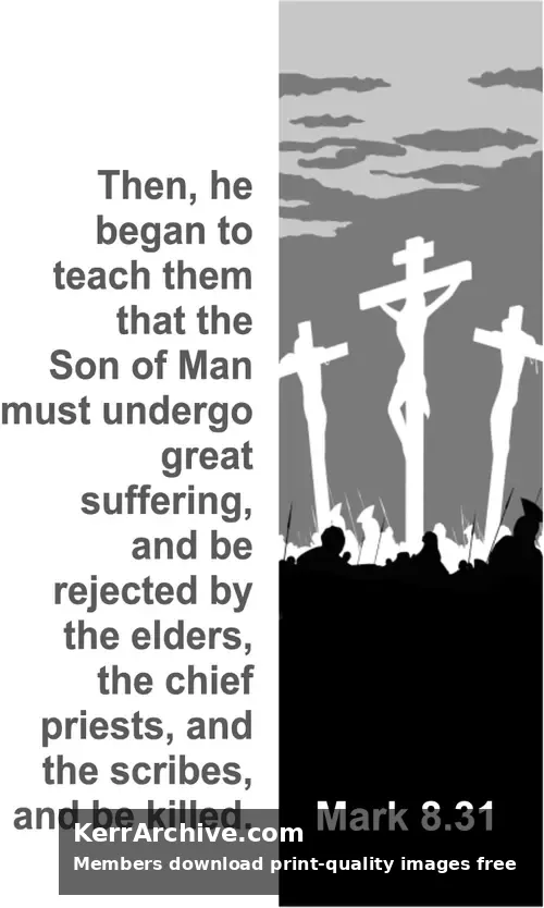 Year B Lent Second Sunday (grayscale)