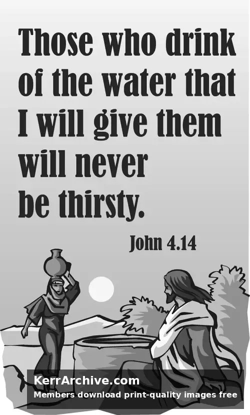 Year A Lent Third Sunday (grayscale)