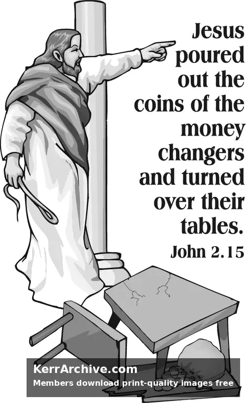Year B Lent Third Sunday (grayscale)